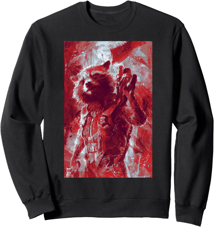 Marvel Avengers Rocket Red Painted Portrait Sweatshirt