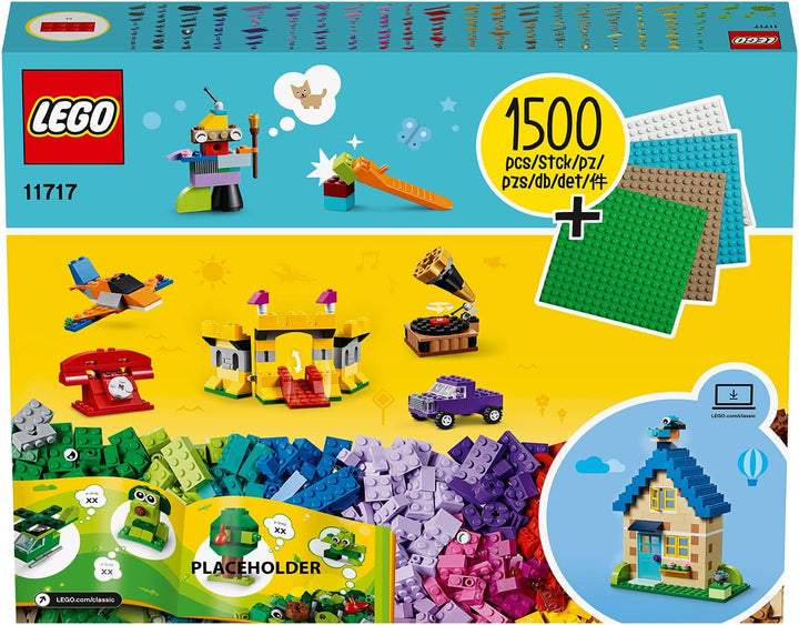 LEGO 11717 Classic extragrosse Steinebox mit Bauplatten kreatives und Konstruktionsspielzeug ab 4 Ja