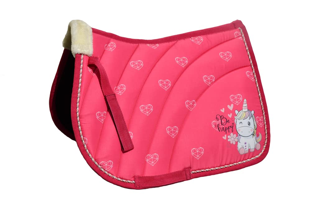 Rhinegold Einhorn Schabracke rose Pony, rose Pony