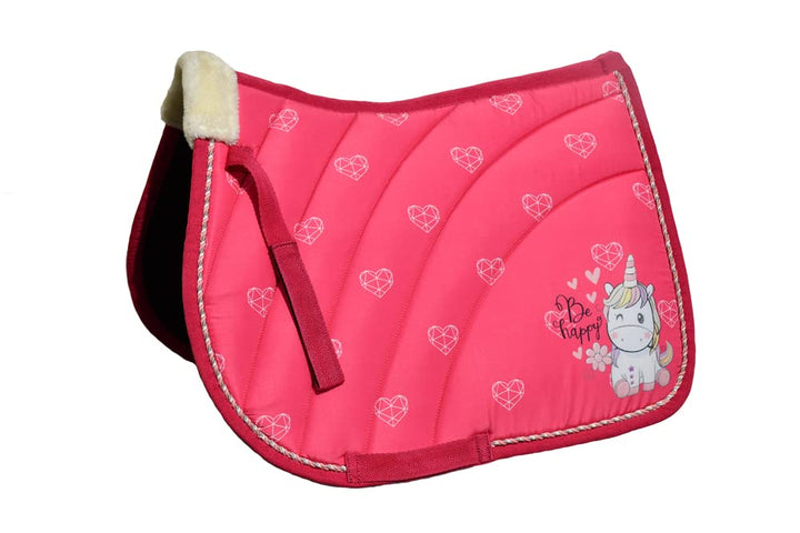 Rhinegold Einhorn Schabracke rose Pony, rose Pony