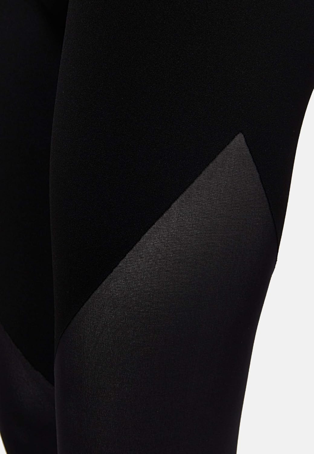 Wolford Damen Gaia Leggings, Stoffhose engangliegend figurbetont transparent,9180 Black/Black,Medium