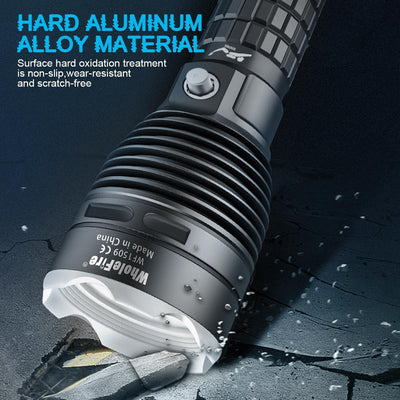 WholeFire LED Tauchlampe IPX8 Wasserdichte 6000 Lumen Tauchen Taschenlampe 3 Modi Wiederaufladbare U