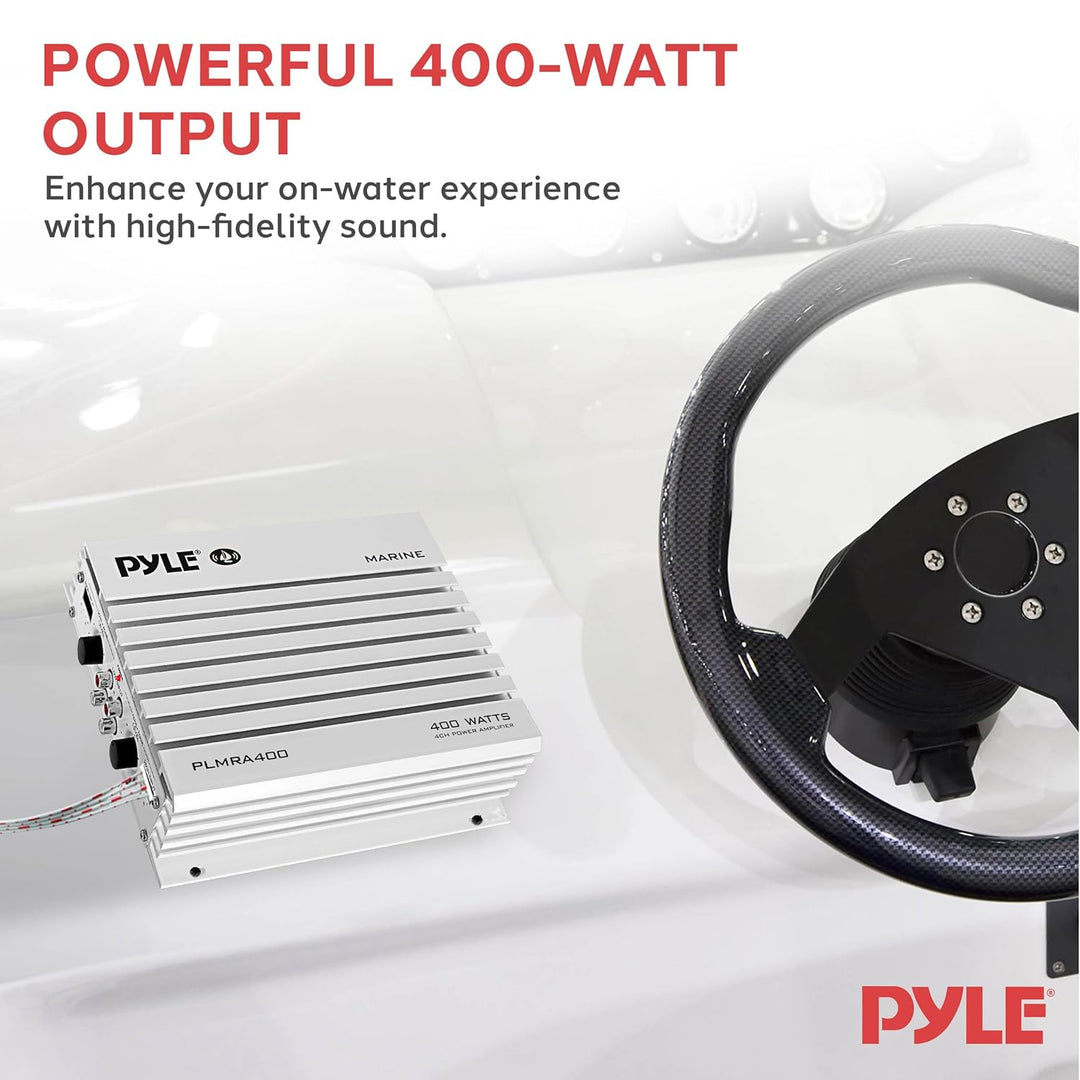 Pyle 4-Kanal 400 Watt Wasserdicht Marin Verstärker