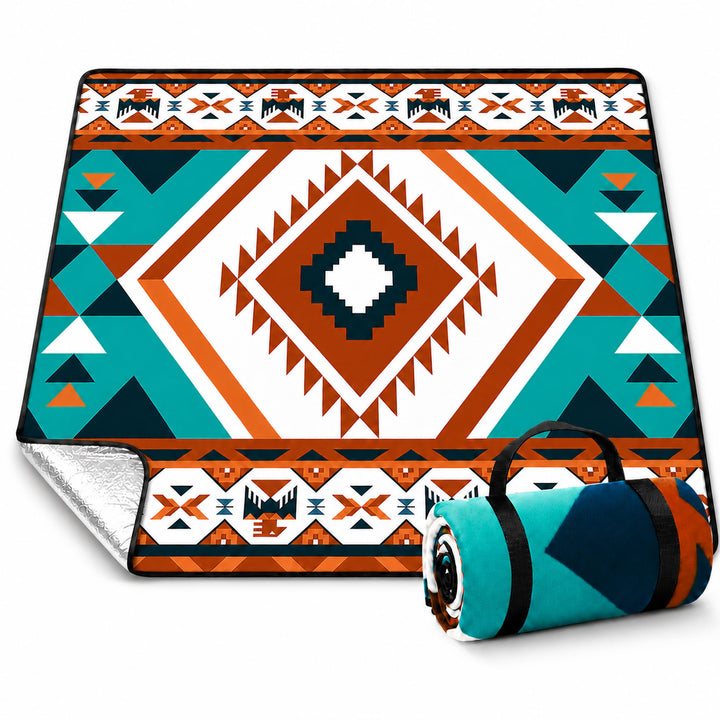 Picknickdecke 200x200cm Wasserdicht und Isoliert – Strandmatte für 4–6 Personen, Outdoor Campingdeck