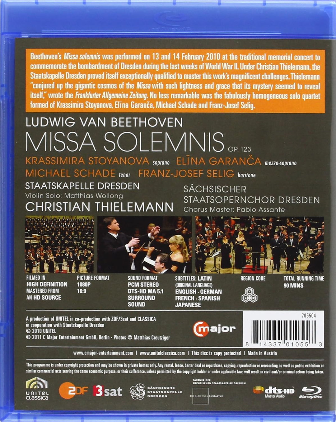 Beethoven - Missa Solemnis, Blu-ray