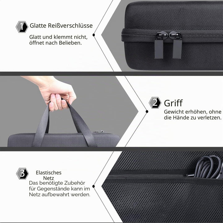 co2CREA Hart Reise Schutz Hülle Etui Tasche für Zoom H6 All Mobiler Audio Rekorder,Fits SSH-6 / EXH-