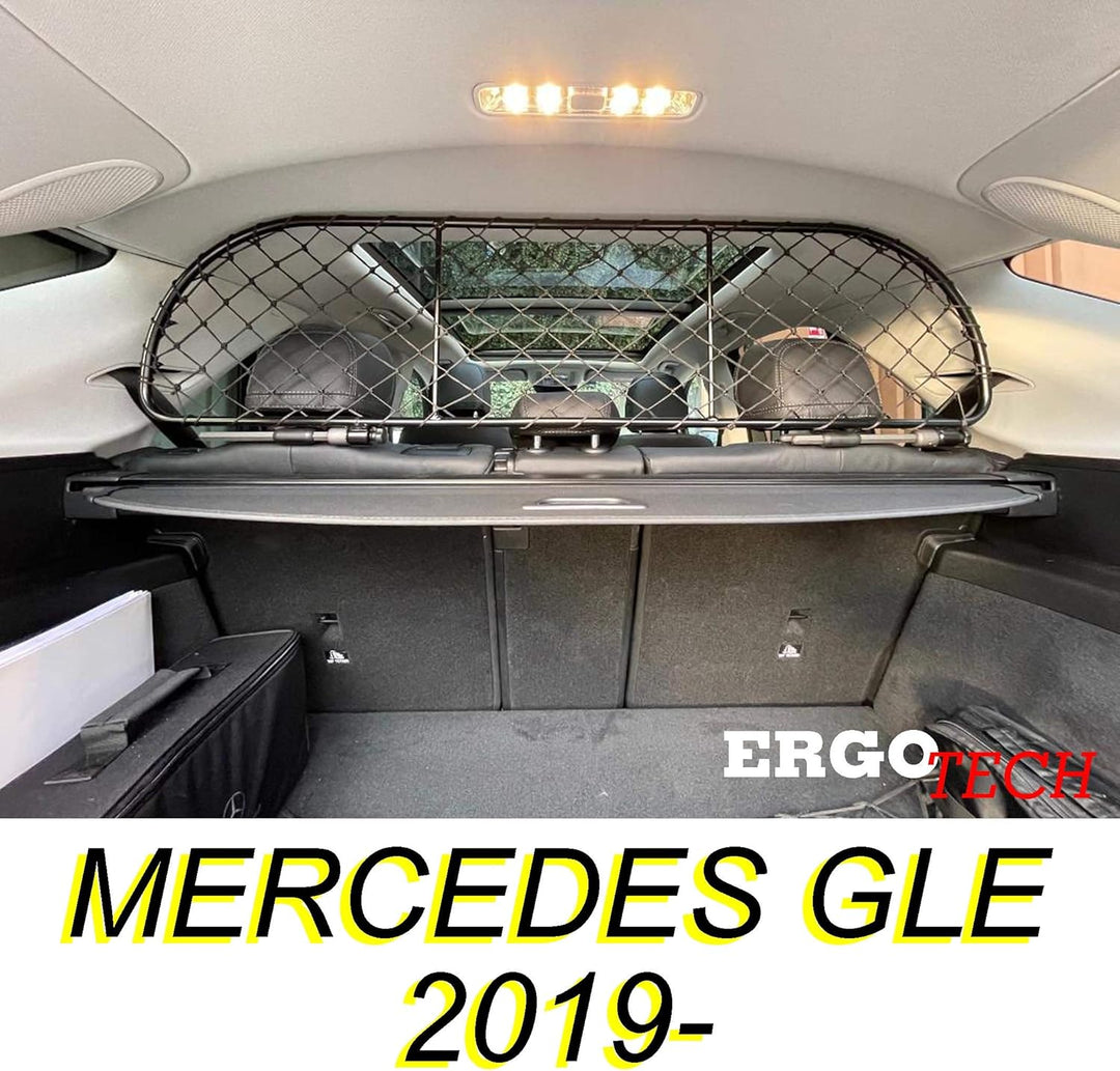 ERGOTECH Trennnetz Trenngitter kompatibel mit Mercedes GLE (ab BJ 2019), RDA65-M8, für Hunde und Gep