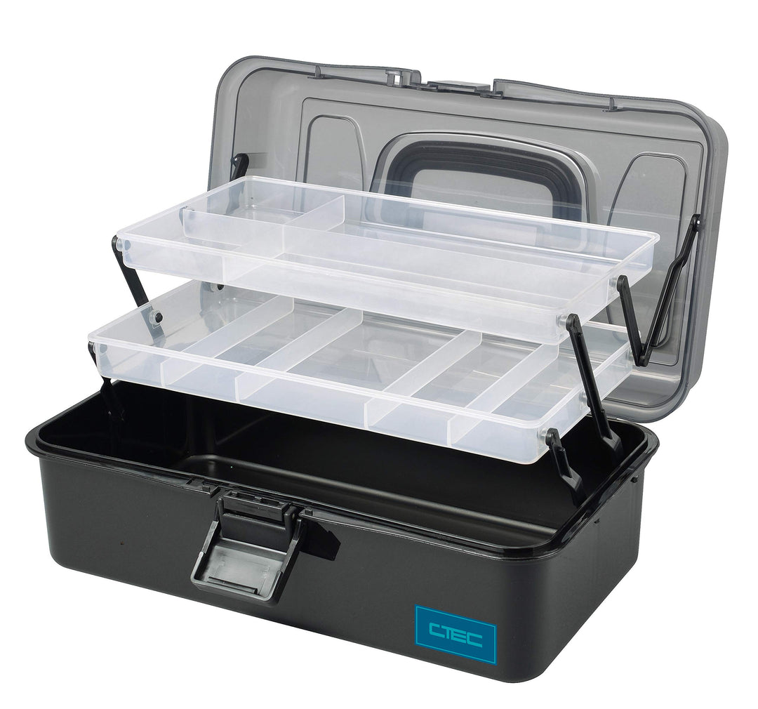 C-TEC Box 2-Tray "XL" Angelkoffer - Angelkiste Gerätekiste von SPRO
