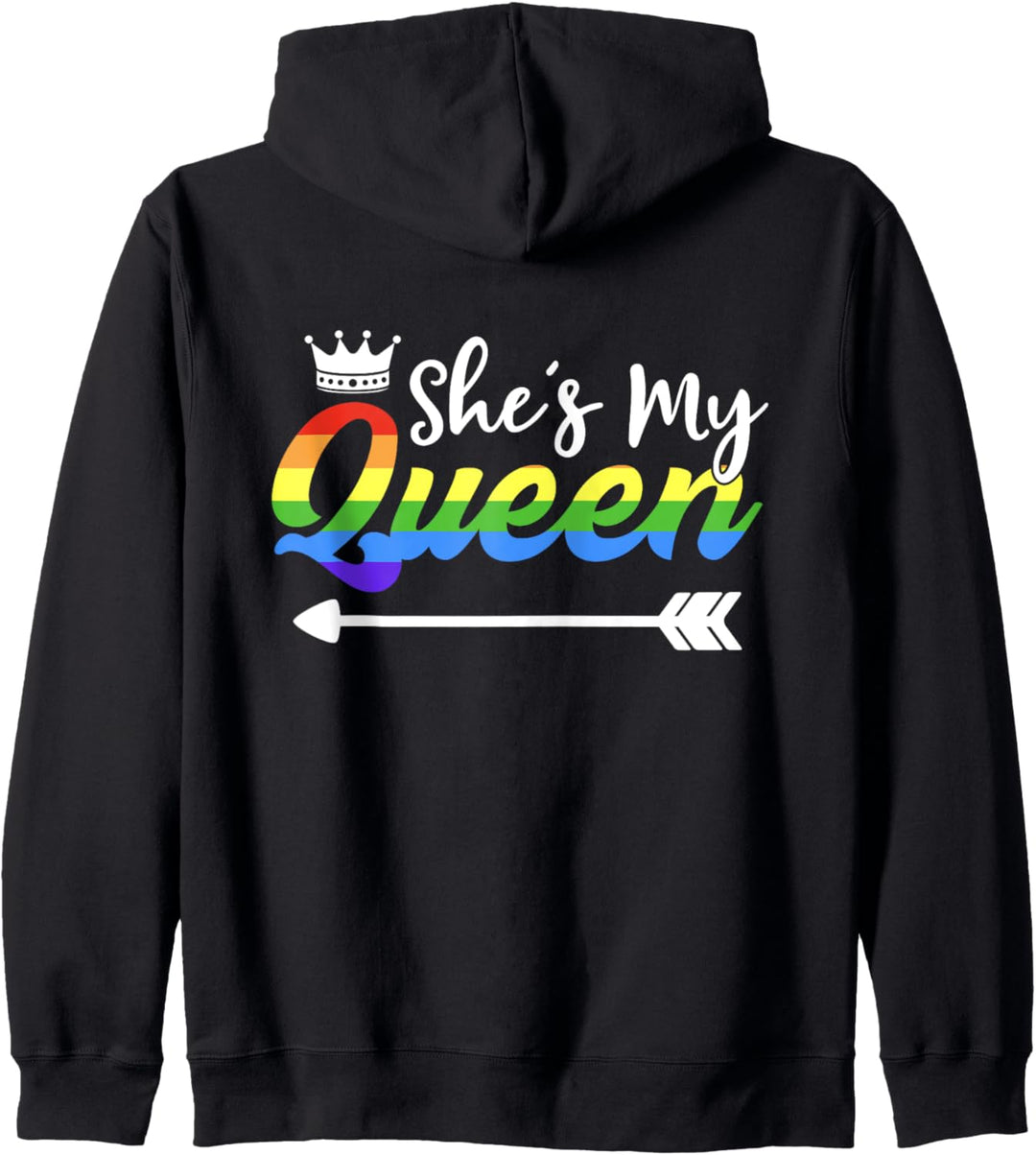 Sie Ist Meine Königin Freundin Outfit Passendes Lesben Paar Kapuzenjacke