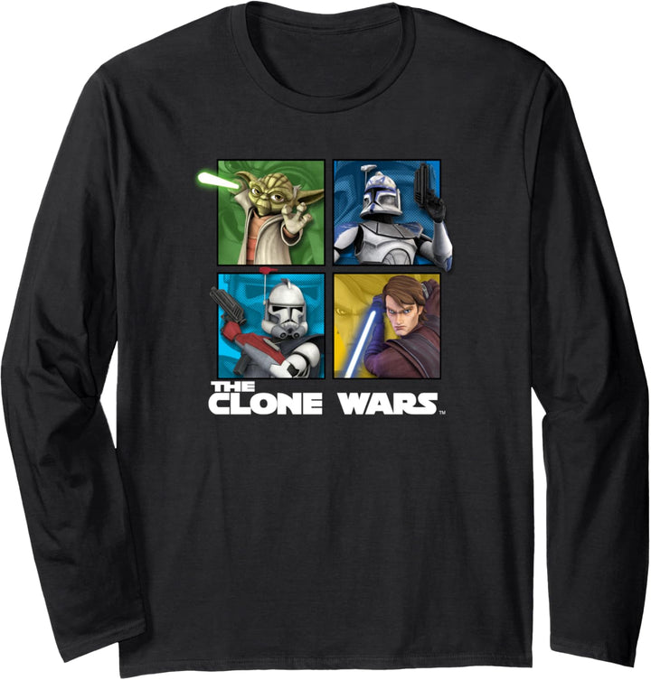 Star Wars The Clone Wars Warriors Box Up Langarmshirt