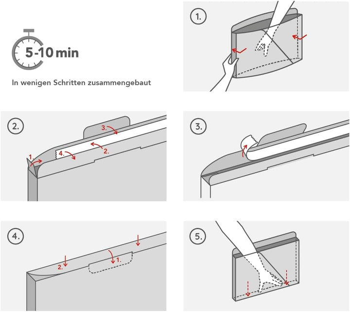 Rotho MyPaper Dokumentenablage, Schreibtisch-Organizer, Dokumentenhalter, Briefablage, Postfach, Pap