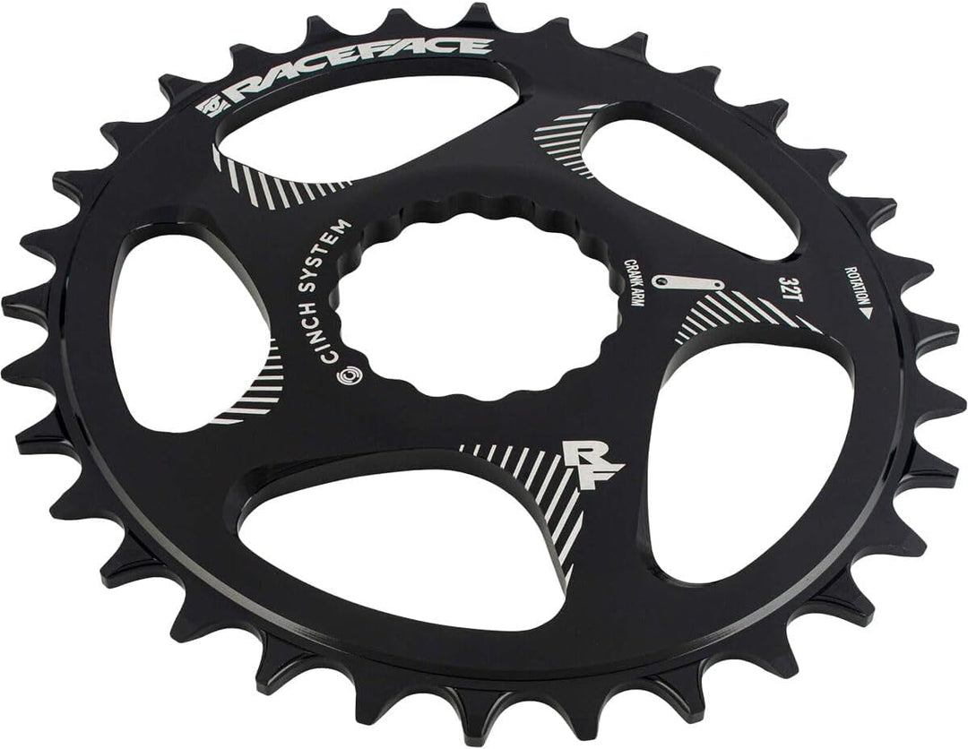 Direct Mount Oval Kettenblatt – 30 Zähne – Schwarz