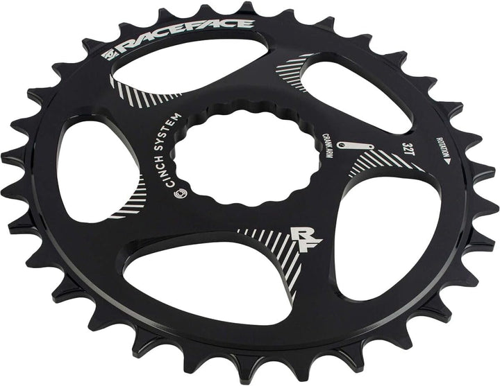Direct Mount Oval Kettenblatt – 30 Zähne – Schwarz