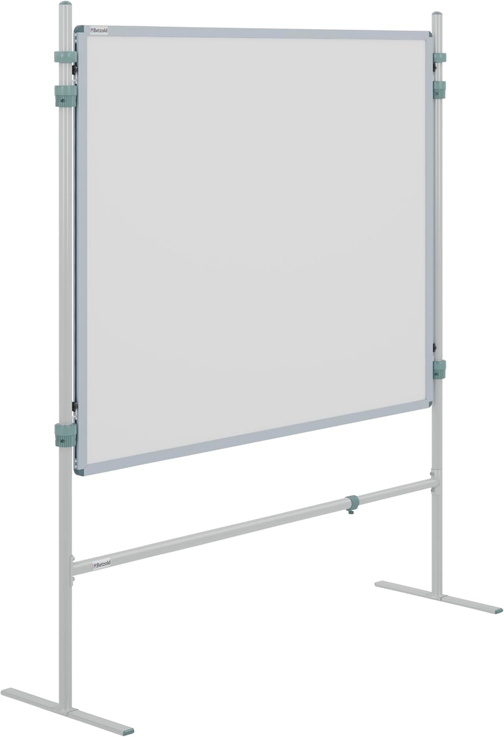 Betzold - Trennwand-Tafel Whiteboard mit 2 Stativen - Einhängetafel Memo-Board Legierter Stahl, Legi