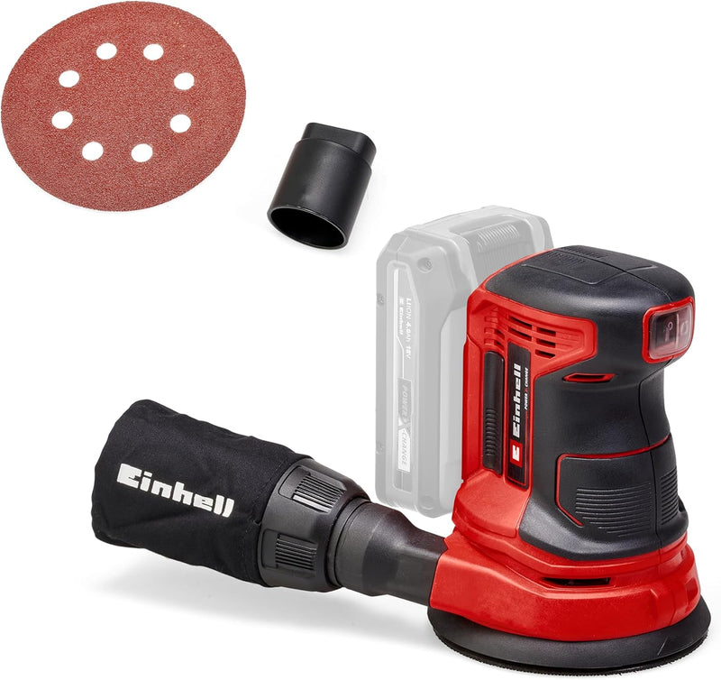 Einhell Akku Exzenterschleifer TE-RS 18 Li Solo Power X-Change (Lithium Ionen, 18 V, Schleifteller-Ø