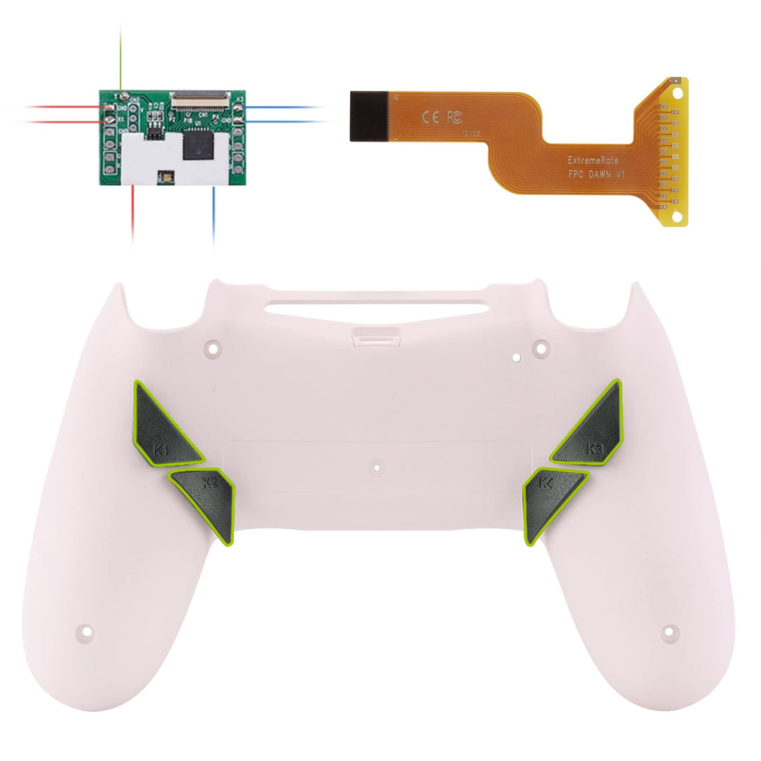 eXtremeRate Programmierbar Dawn Remap Kit für ps4 Controller, Rückseite Hülle Gehäuse Case&Upgrade-B