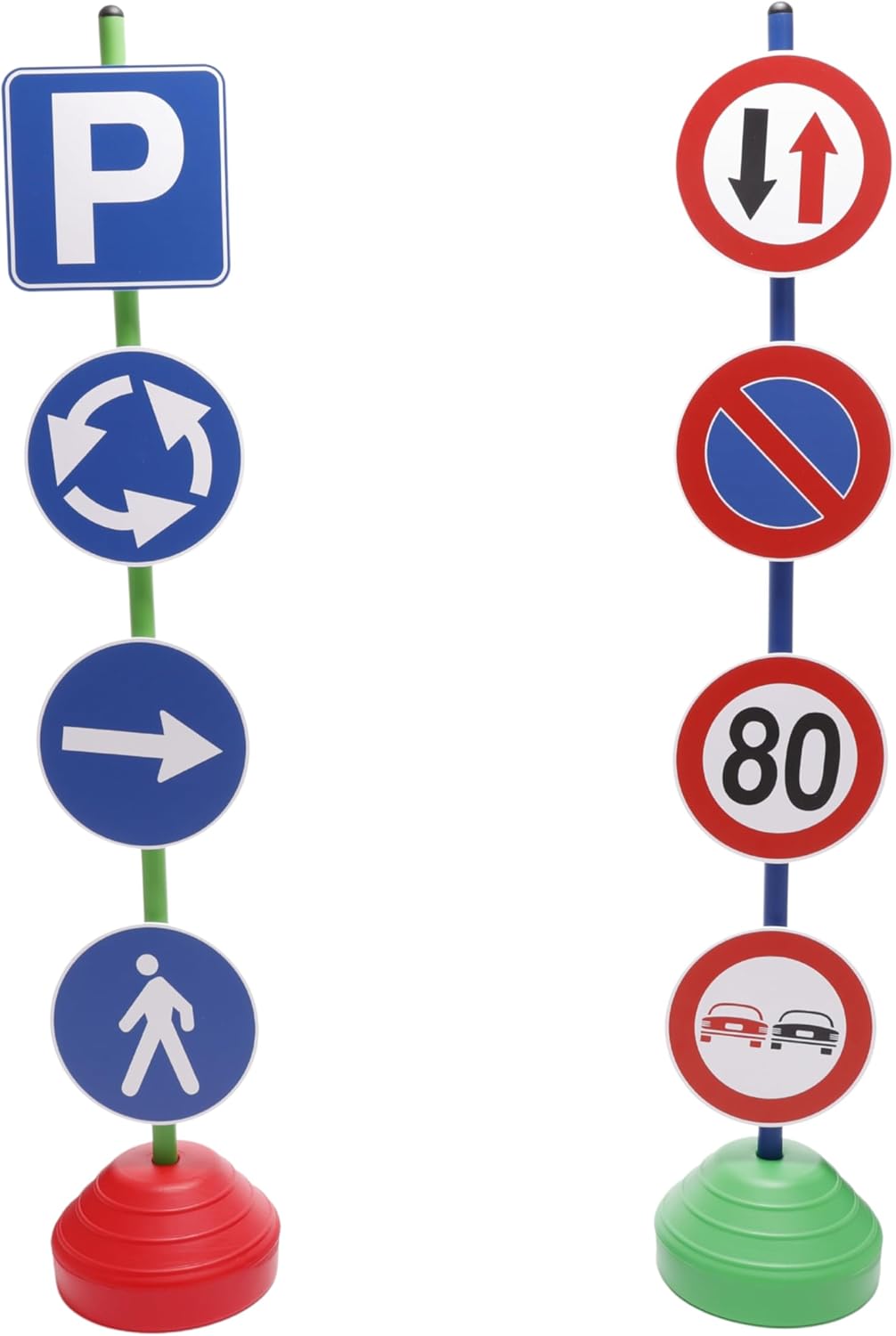 Italveneta Didattica 036 – Set 24 Verkehrszeichen mit Standfläche, aus Kunststoff