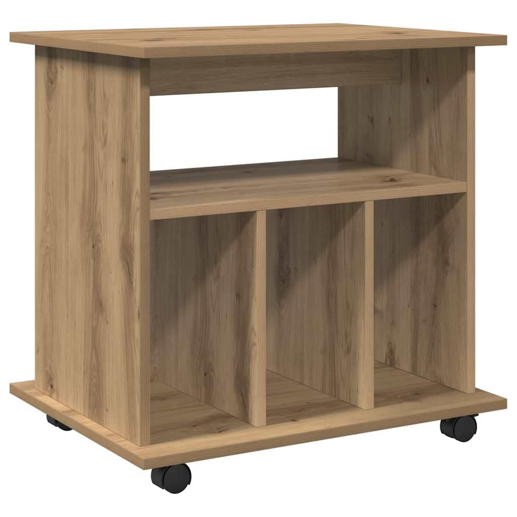 vidaXL Rollcontainer, Aktenschrank mit Stauraum, Rollschrank für Büro Arbeitszimmer, Bürocontainer B