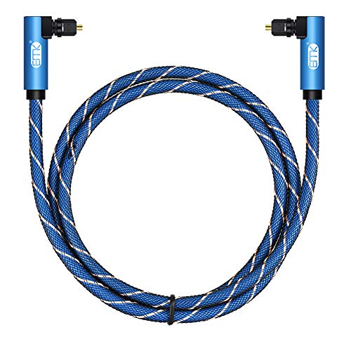 EMK 90 Grad Optisches kabel Dual Rechteck winkel Optisches Audiokabel Winkel Toslink Kabel Digitales