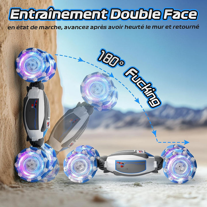 YTKIH 3 in 1 Ferngesteuertes Auto ab 6 7 8 9 10 Jahre,2,4 GHz 4WD RC Auto mit Handsteuerung,Doppelse