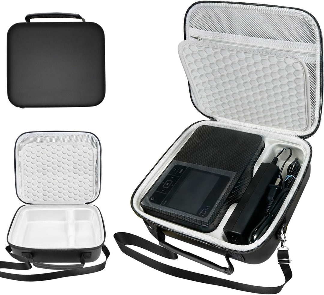 Hart Tasche für Canon SELPHY CP1500/CP1300/CP1200 Mobiler Fotodrucker,Verstellbarer Schultergurt,PU