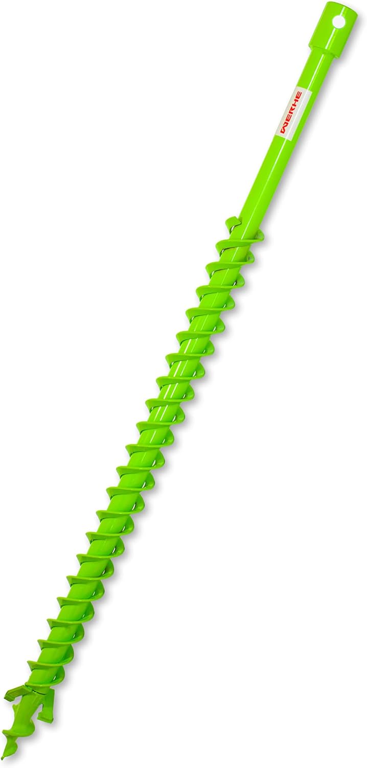WERHE VollStahl Doppel-Helix-Erdbohrer Ø40mm 80cm mit SDS MAX Adapter – Schnelles und Präzises Bohre