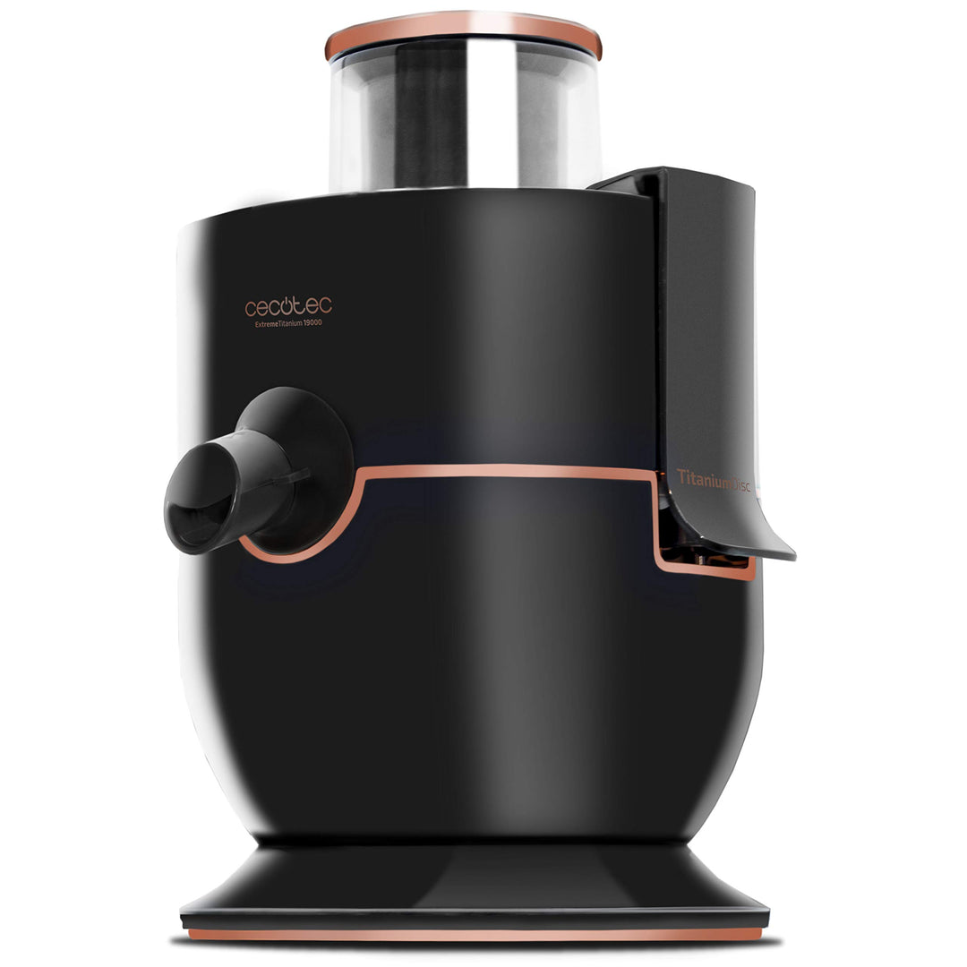 Cecotec Entsafter für Obst und Gemüse ExtremeTitanium 19000. 1000 W, 19000 U/min Geschwindigkeit, Ti