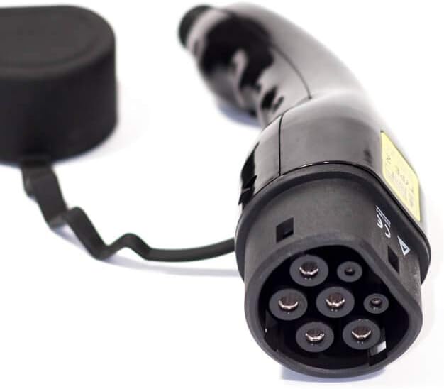 Ladekabel für Elektroauto Typ2-Typ2 16A 3-phasig 11kW Mode 3, Glatte Ausführung, 7 Meter Kabel, Grün