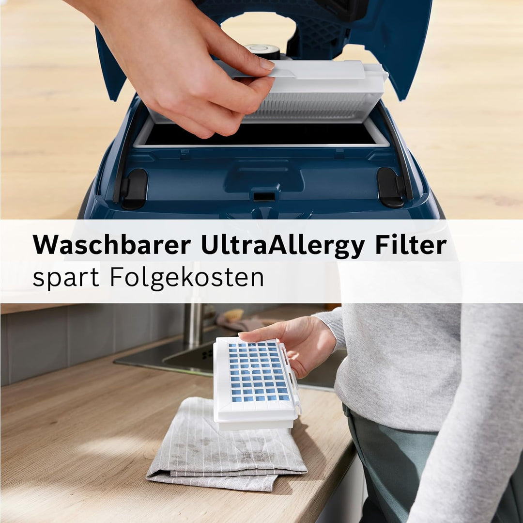 Bosch Staubsauger mit Beutel Serie 8 BGL8XPER, ideal für Allergiker, Hygiene-Filter, 10 Jahre Motorg