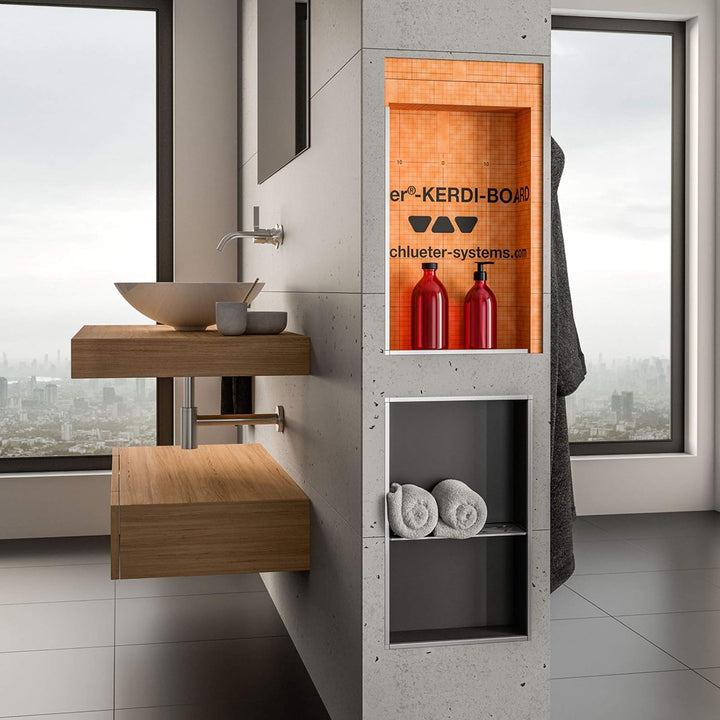 Schlüter® KERDI BOARD NLT Wandnische mit Liprotec-LED (305 x 508 x 89, warmweiss) 305 x 508 x 89 War