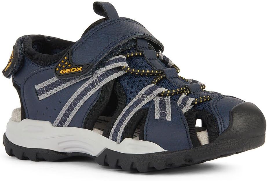 Geox Jungen J Borealis Boy BSandalen 26 EU Navy Grey, 26 EU Navy Grey