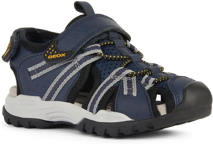 Geox Jungen J Borealis Boy BSandalen 26 EU Navy Grey, 26 EU Navy Grey
