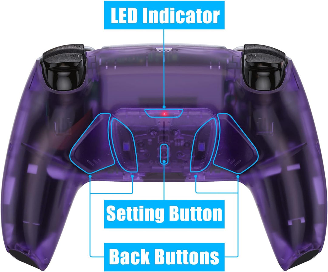 eXtremeRate Programmierbar RISE4 Remap Kit für ps5 Controller BDM-010/020,Remap Board&Rückplate Gehä