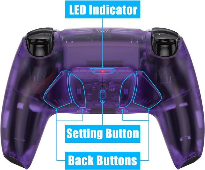 eXtremeRate Programmierbar RISE4 Remap Kit für ps5 Controller BDM-010/020,Remap Board&Rückplate Gehä