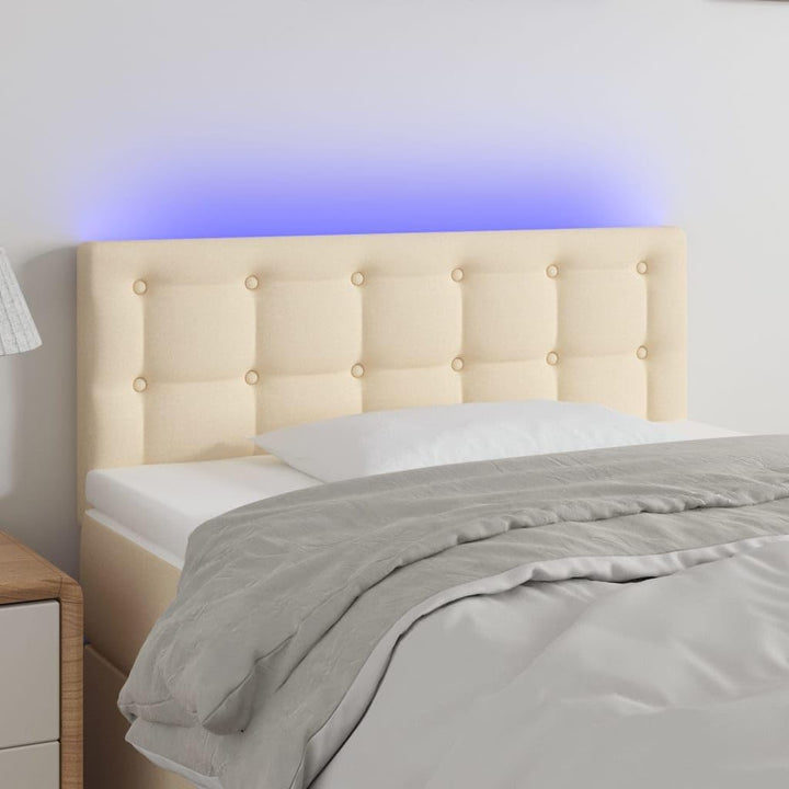 vidaXL LED Kopfteil Polsterkopfteil Bettkopfteil Betthaupt für Bett Bettgestell Bettrahmen Schlafzim
