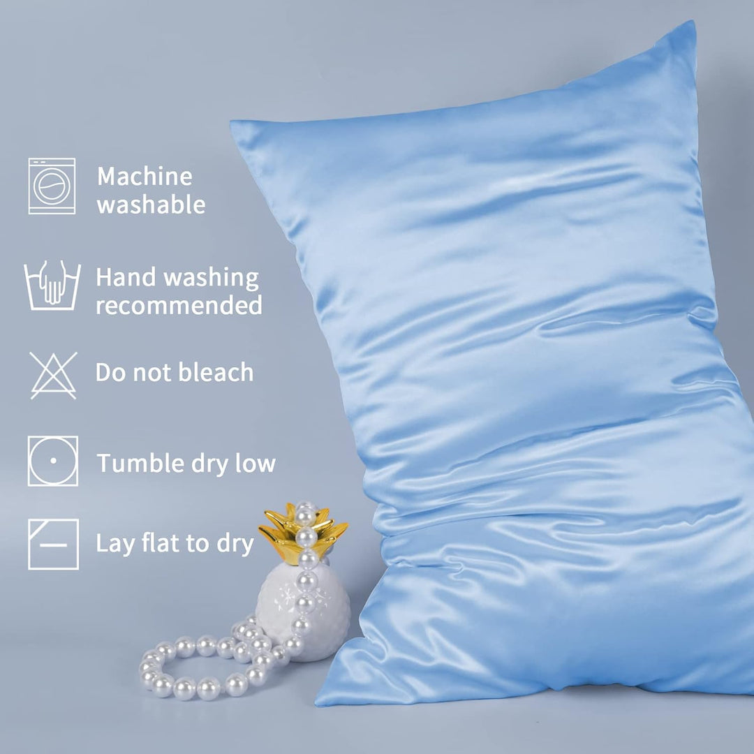 LULUSILK Kissenbezug für Haare und Haut, 100 % reine Seide, 16 Momme mit verdecktem Reissverschluss,