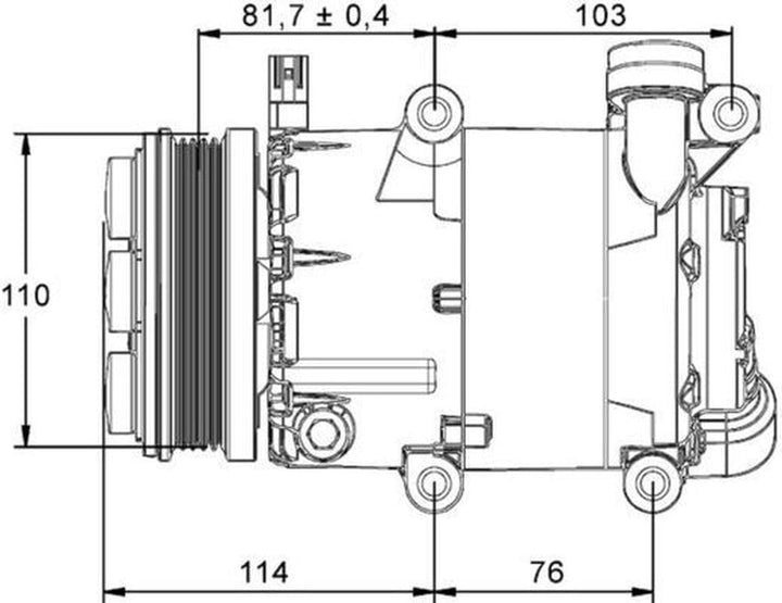 MAHLE ACP 866 000P A/C-Kompressor BEHR PREMIUM LINE