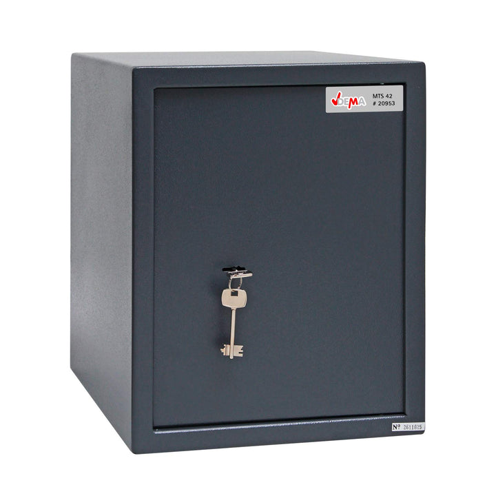 DEMA Möbeltresor 42L 30x37x38cm - Wandtresor, Wandsafe, Geldschrank, Safe - Mit Schlüssel, Robust, S