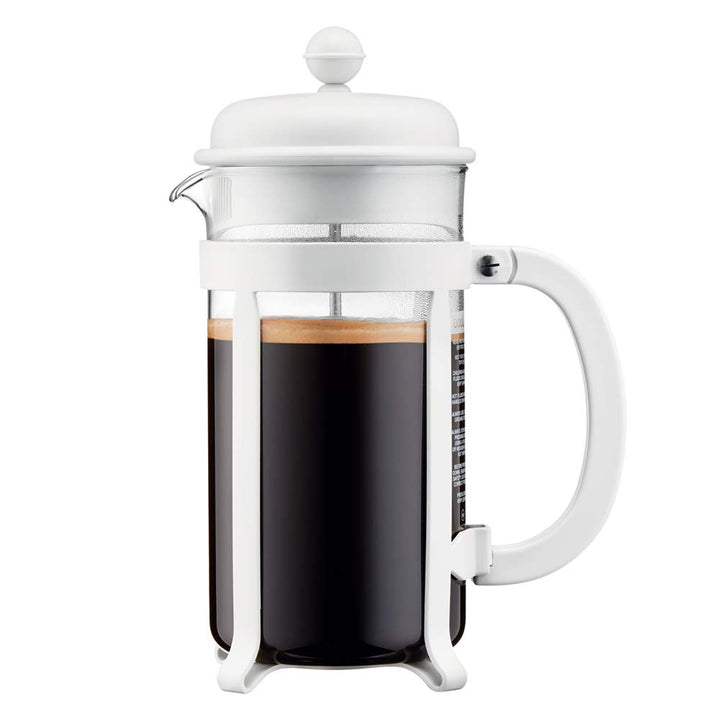 Bodum 1908-913 Java Kaffeebereiter, 8 Tassen, 1 L, Mehrlagig, weiss, 10,6 x 16,3 x 24,5 cm Weiss 8 C