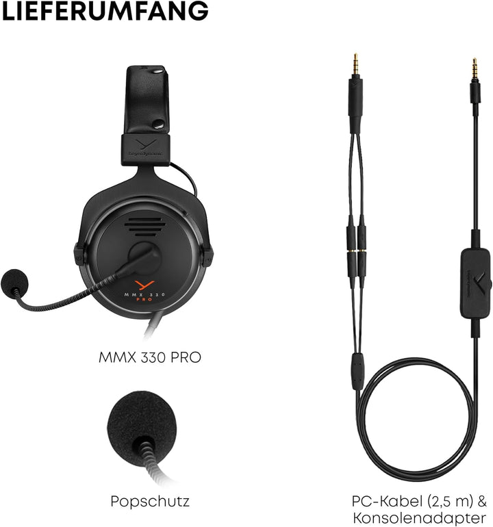 beyerdynamic MMX 330 PRO offenes Gaming-Headset - Made in Germany