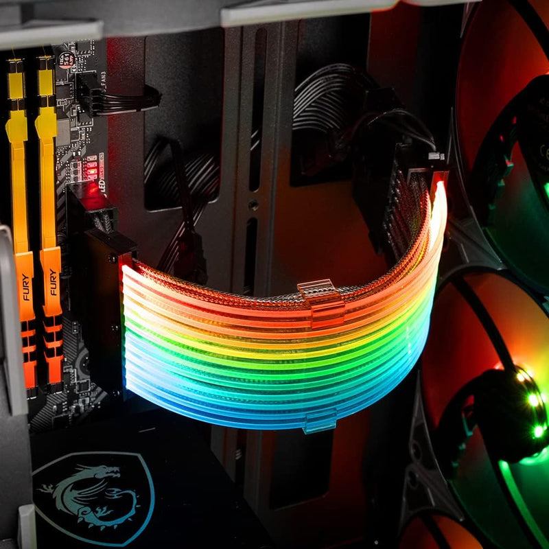 Sharkoon Shark Xtend 24-Erweiterungskabel, RGB, Black