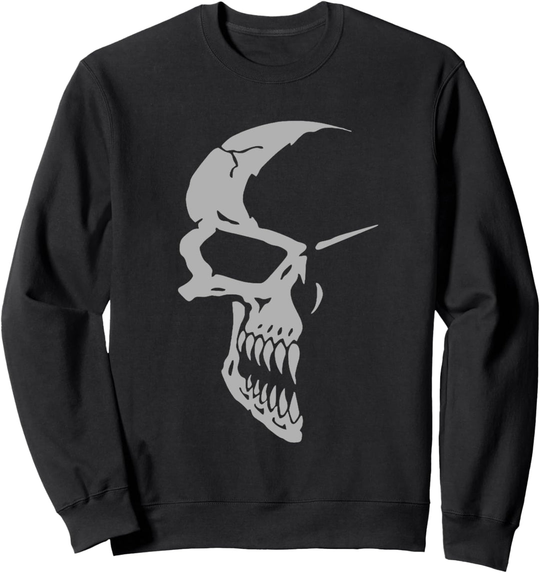 Böser halber Schädel Sweatshirt