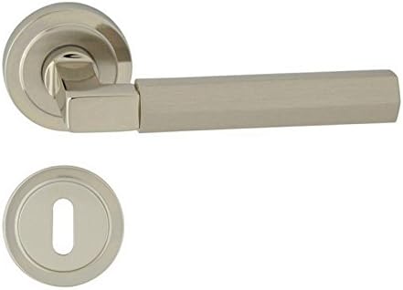 domino Türgriff HERA-R M7/M9 BB-Buntbart Drückergarnitur für Zimmertüren Türdrücker-Set Rosetten-Gar