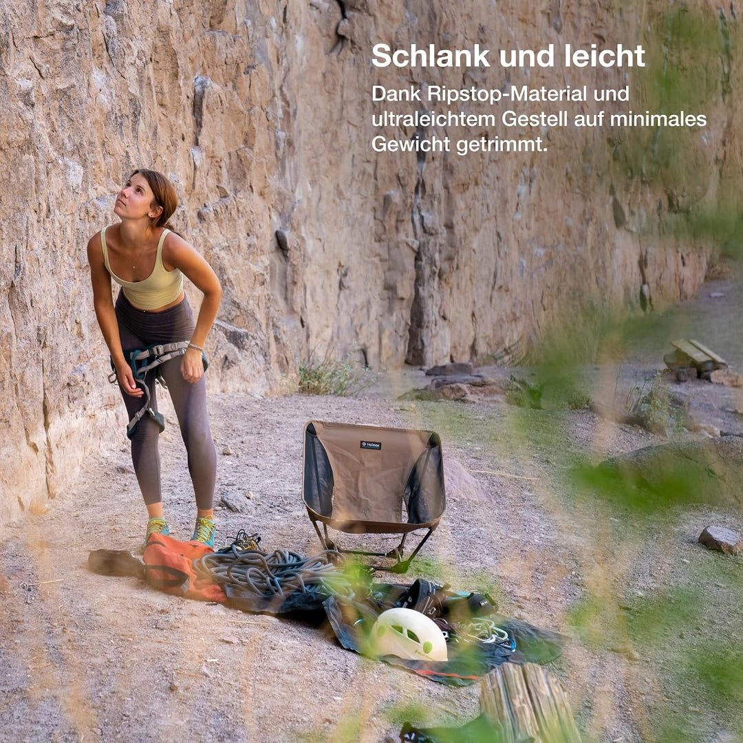 Helinox Ground Chair | Robuster, ultraleichter, Faltbarer, tragbarer Stuhl für Camping, Rucksack-, W