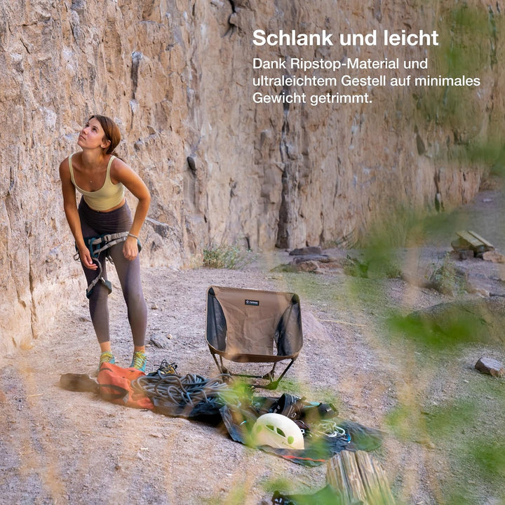 Helinox Ground Chair | Robuster, ultraleichter, Faltbarer, tragbarer Stuhl für Camping, Rucksack-, W