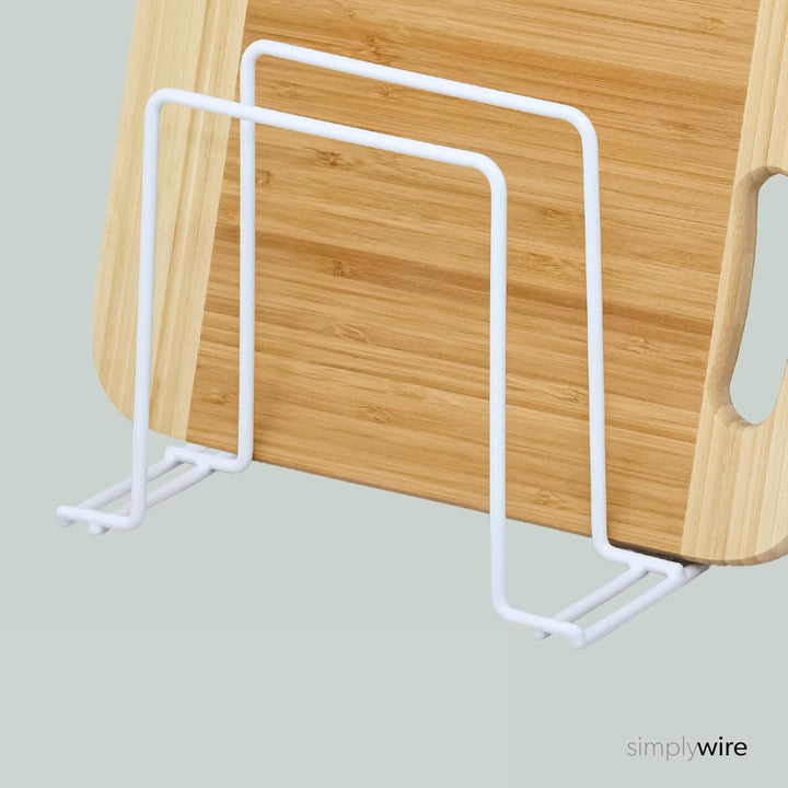 simplywire – Backblech- und Schneidebrett-Gestelle – 2er-Pack – Pfannenaufbewahrung – Küchenschrank-