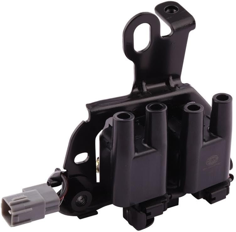 HELLA 5DA 358 057-891 Zündspule - 3-polig - inkl. Spulenstecker/Doppelzündspule - geschraubt