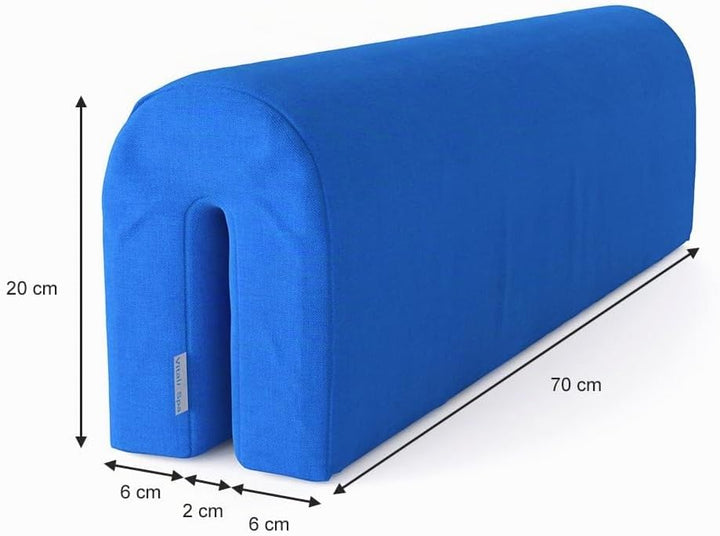 VitaliSpa Bettkantenschutz Bettumrandung Kinderbett Kantenschutz Babybett (Blau), Blau