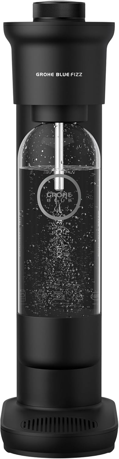 GROHE Blue Fizz - Wassersprudler Starter Set (3 einstellbare CO2 Stufen, ohne CO2 Flasche, 1x 0,85l