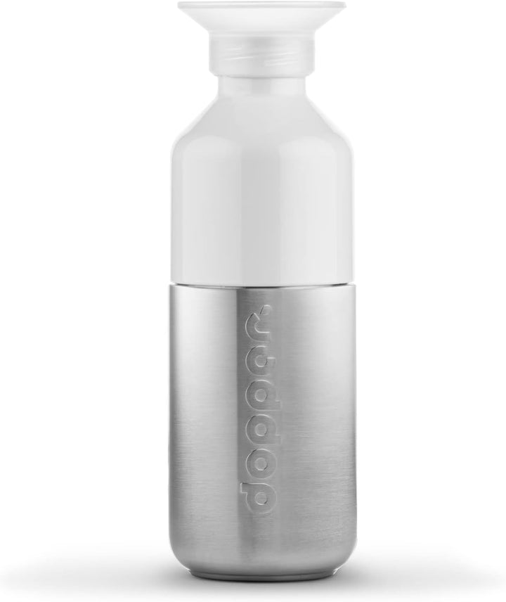 Dopper Steel Trinkflasche 350ml, 490ml, 800ml, 1.1L - Edelstahl Flasche - BPA freie Wasserflasche, 1